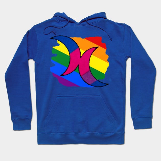 Bisexual Moons Hoodie by thelostwinchester